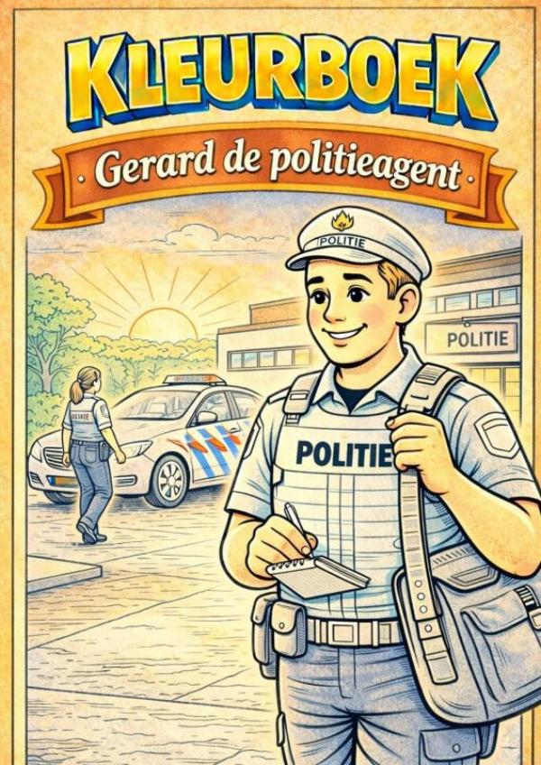 Kleurboek, Gerard de politieagent. (Serie beroepen)