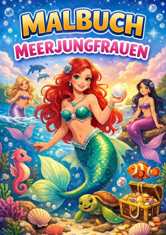 Malbuch, Meerjungfrauen