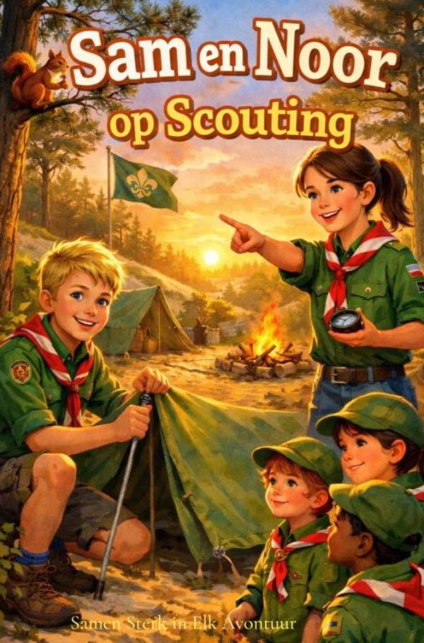 Sam en Noor op Scouting