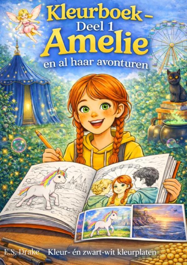 Kleurboek Amelie en al haar avonturen - deel 1