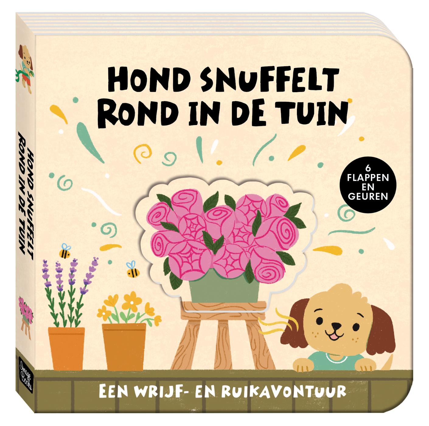 Een wrijf- en ruikavontuur - Hond snuffelt rond in de tuin