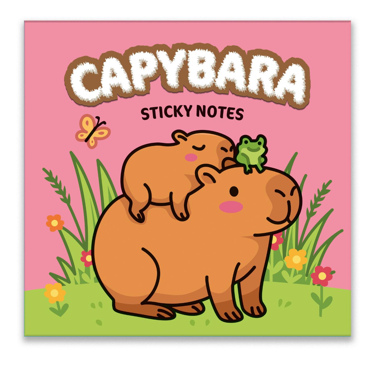 Capybara boekje met Sticky notes