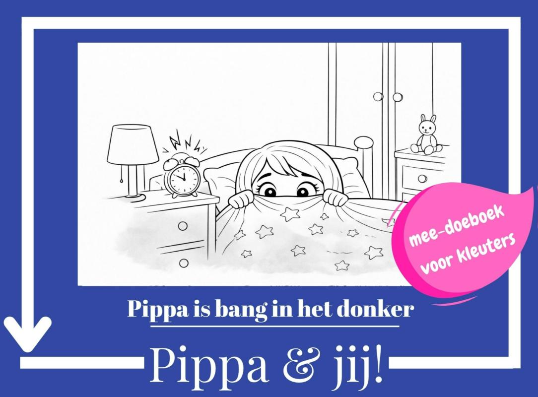 Pippa is bang in het donker