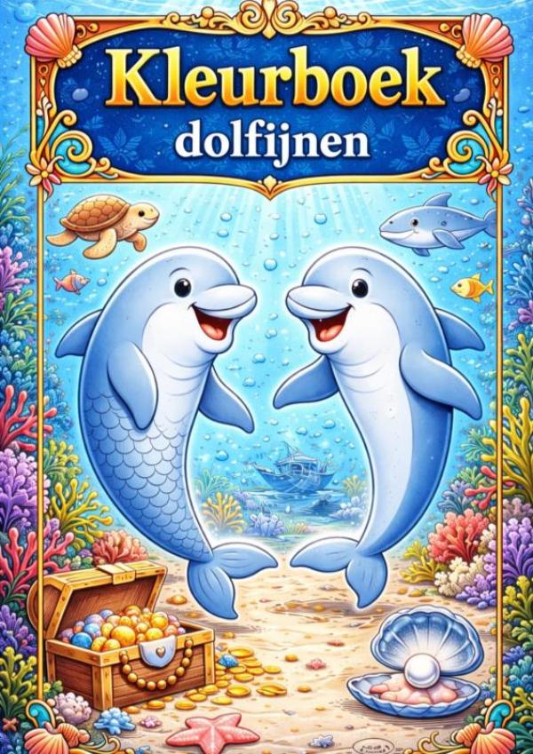 Kleurboek, Dolfijnen.