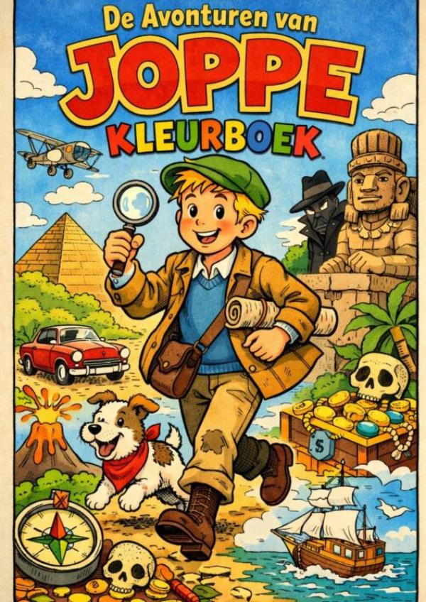 Kleurboek, avonturen van Joppe.