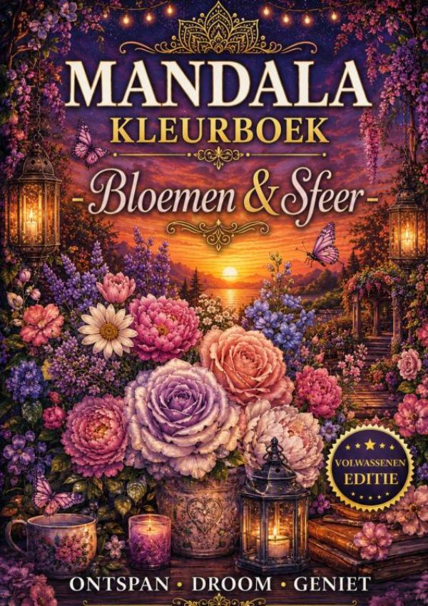 Mandala kleurboek - Bloemen & Sfeer.