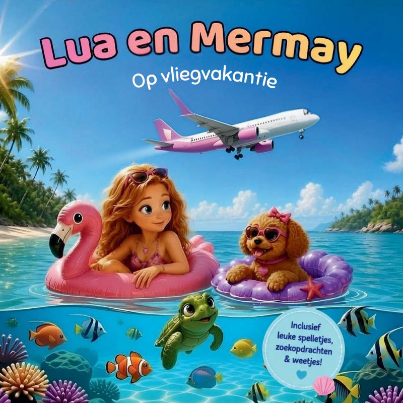 Lua en Mermay Op vliegvakantie