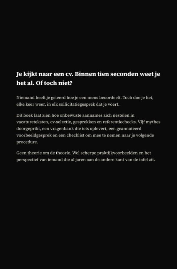 Wie je aanneemt en wie je mist