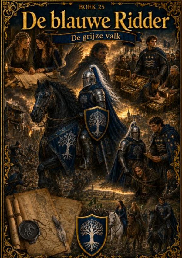 Boek 25, De blauwe Ridder - De grijze valk