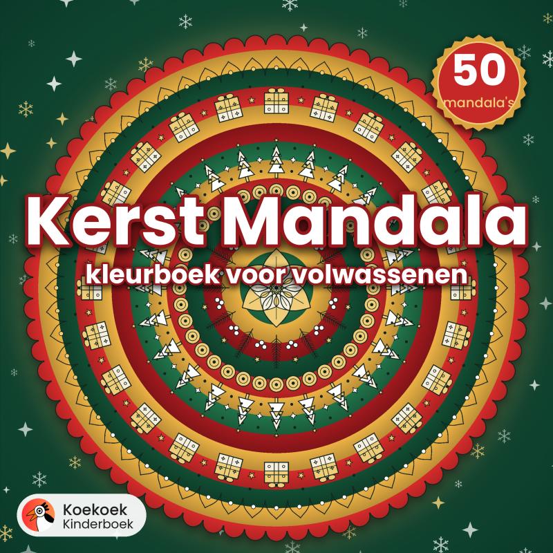 Kerst mandala kleurboek
