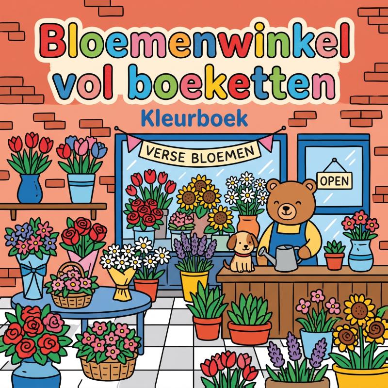 Bloemenwinkel vol boeketten
