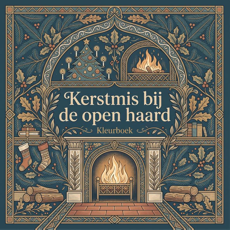 Kerstmis bij de open haard