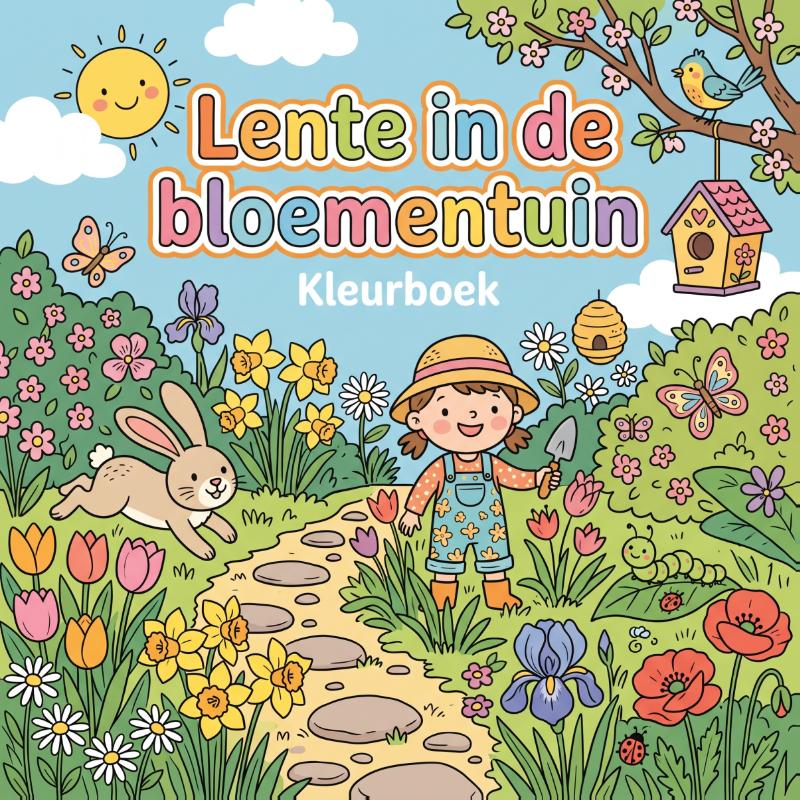 Lente in de bloementuin