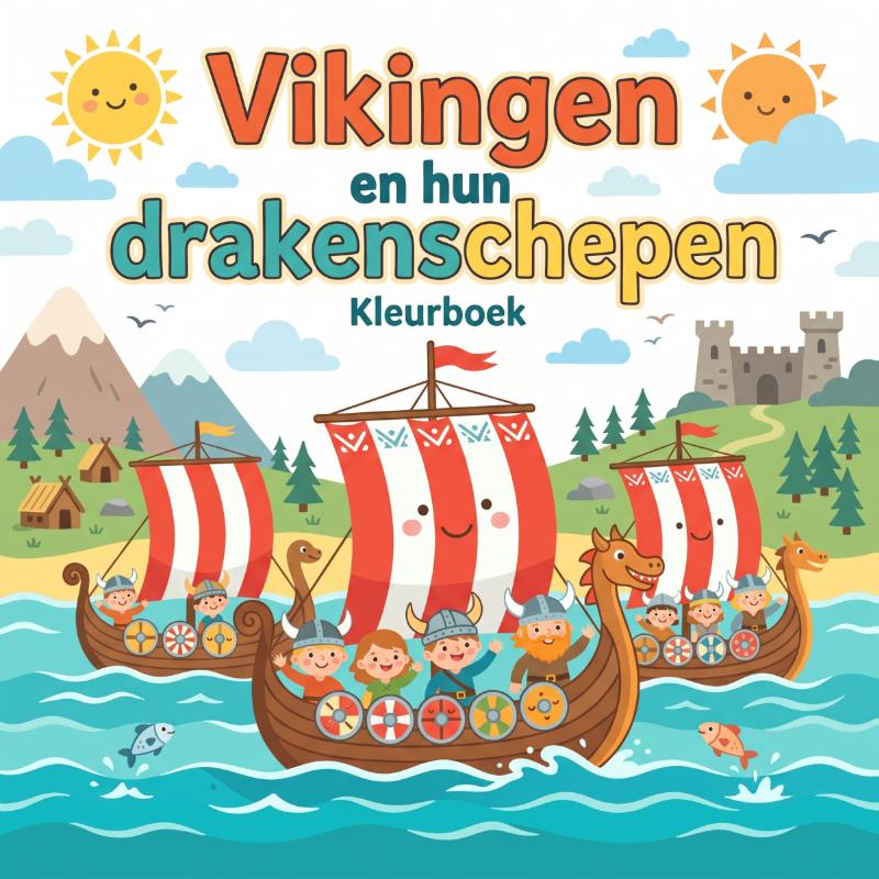 Vikingen en hun drakenschepen