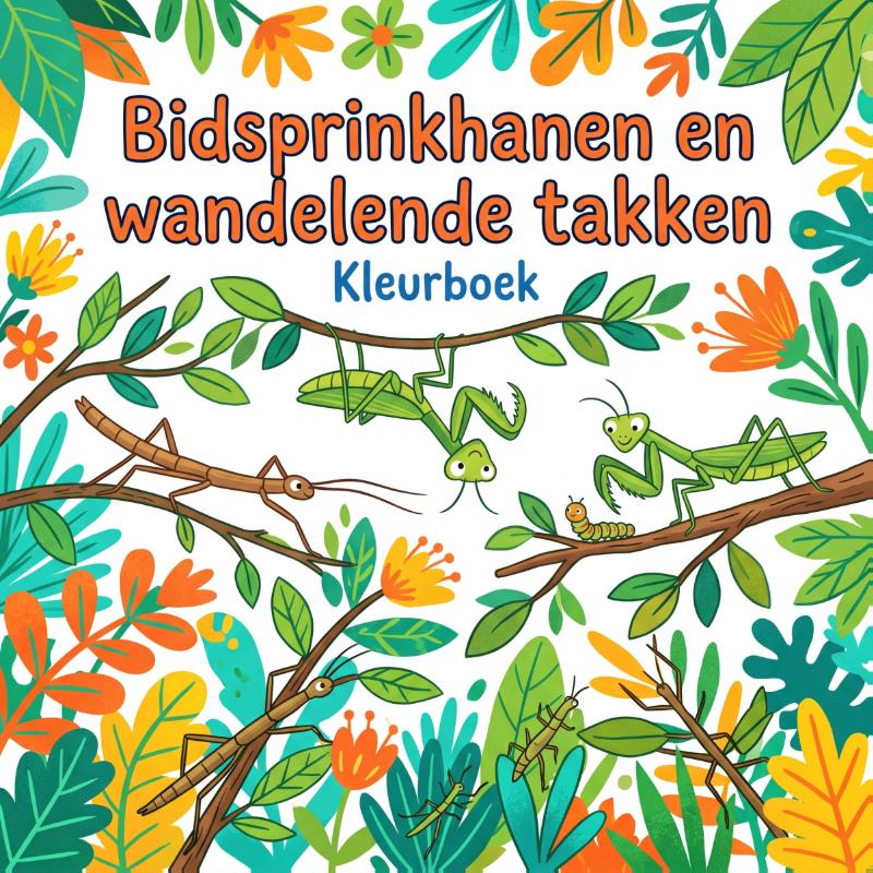 Bidsprinkhanen en wandelende takken