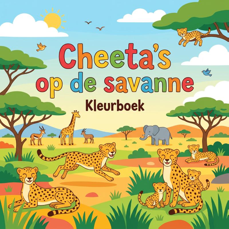 Cheeta's op de savanne