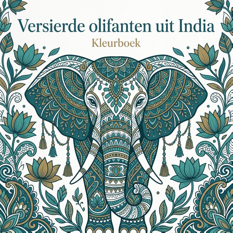 Versierde olifanten uit India