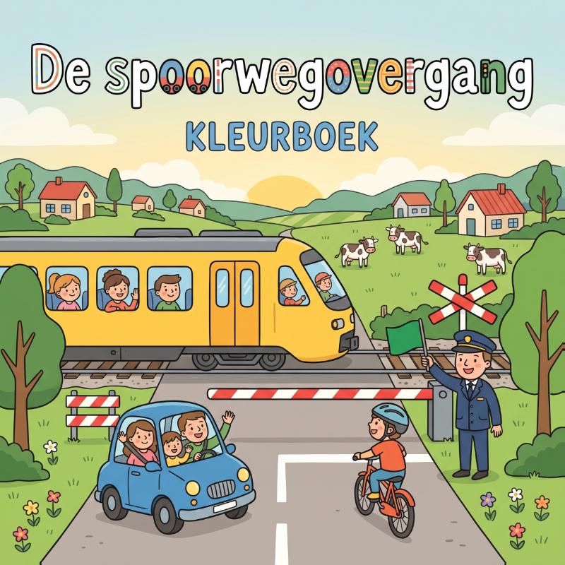 De spoorwegovergang