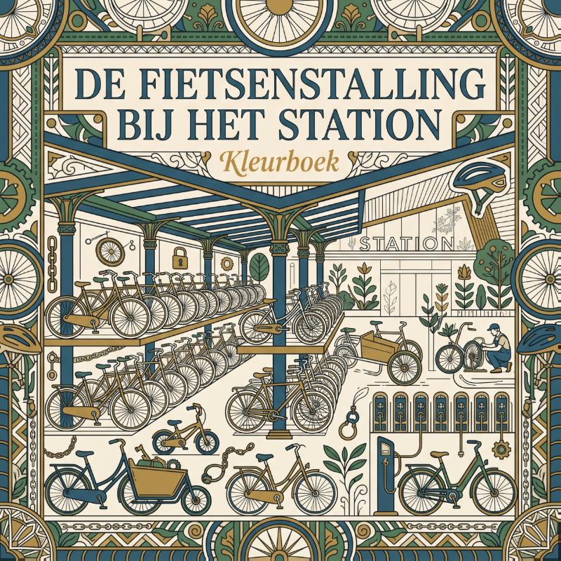 De fietsenstalling bij het station