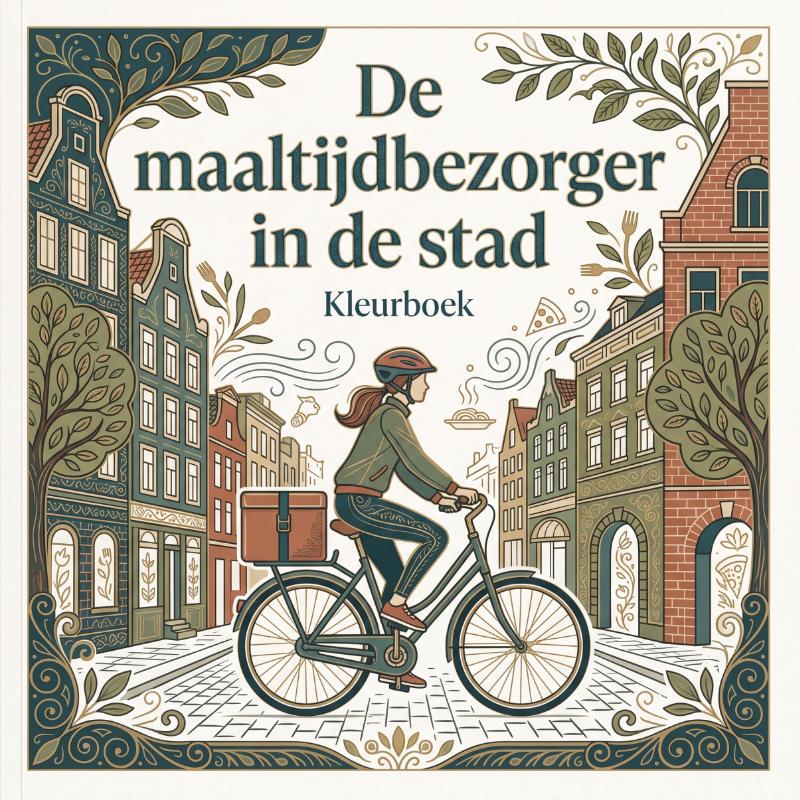 De maaltijdbezorger in de stad