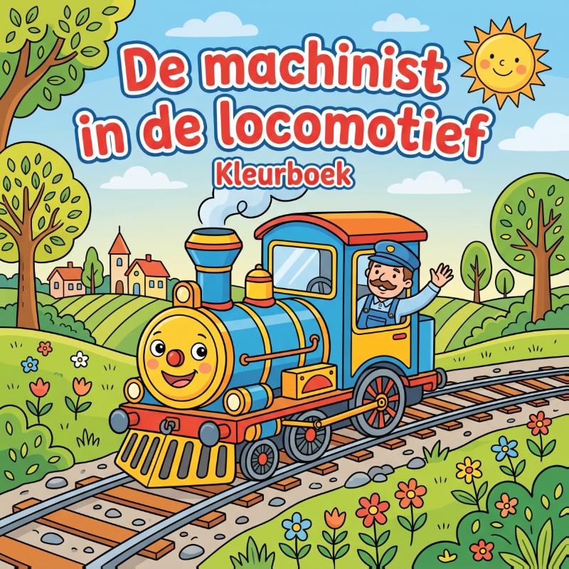 De machinist in de locomotief