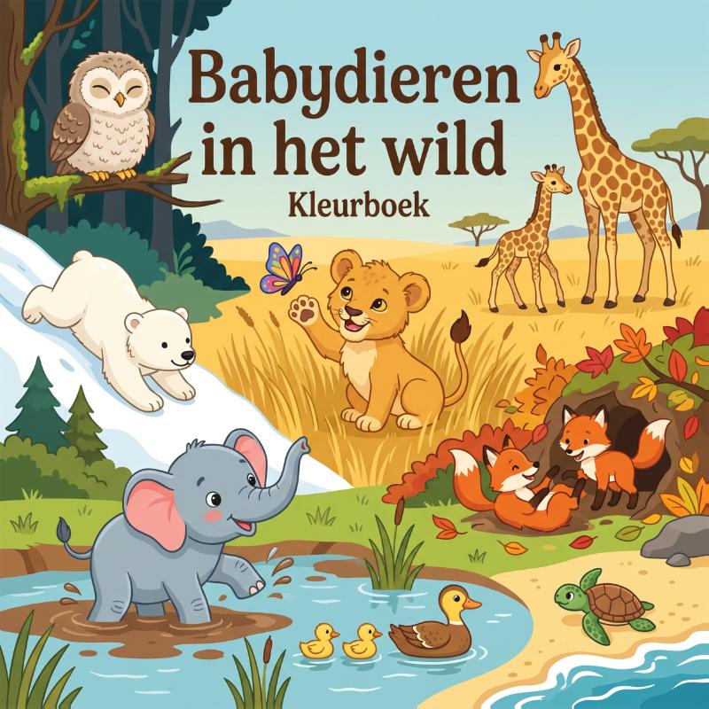 Babydieren in het wild