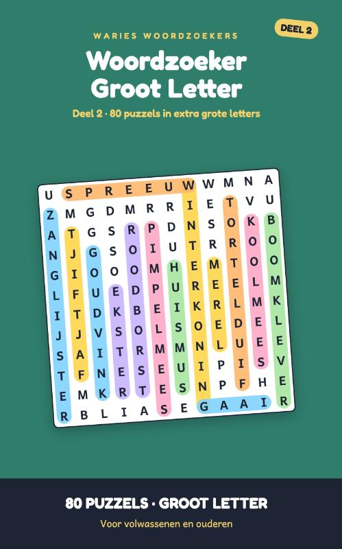 Woordzoeker Groot Letter