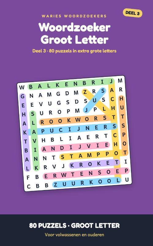 Woordzoeker Groot Letter