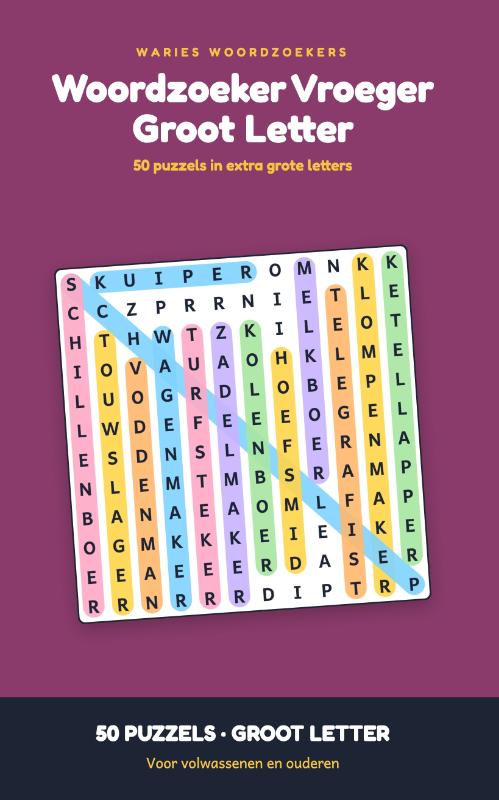 Woordzoeker Vroeger Groot Letter