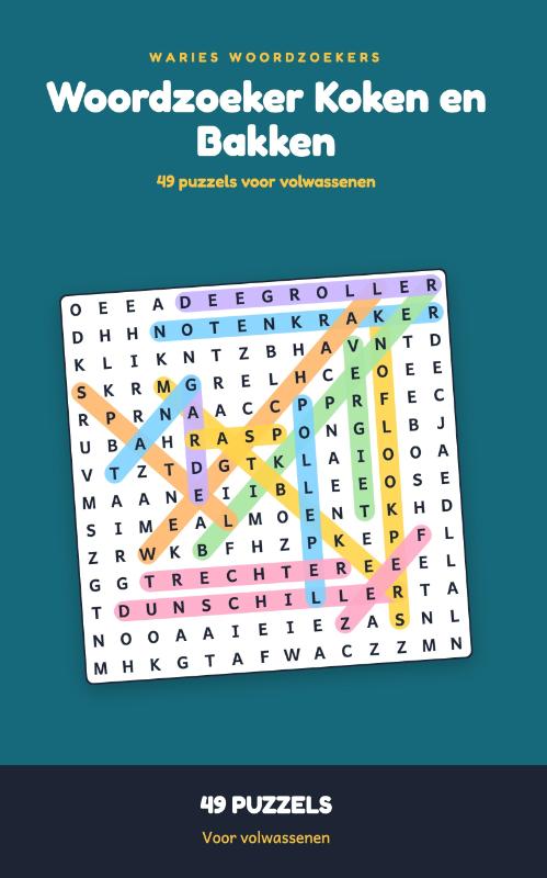 Woordzoeker Koken en Bakken