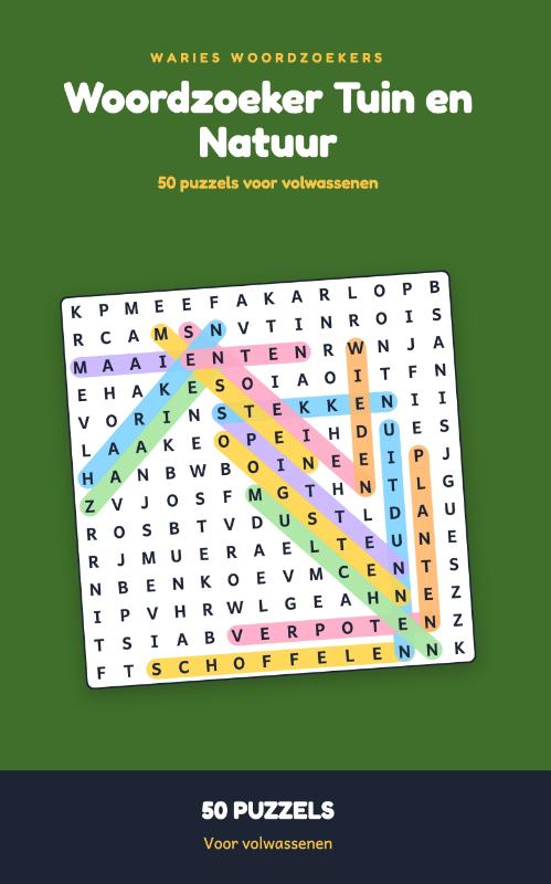 Woordzoeker Tuin en Natuur