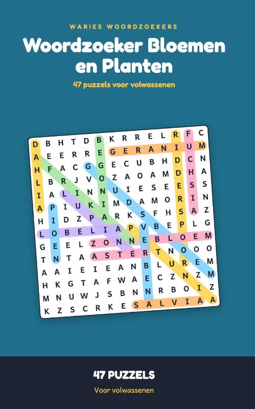 Woordzoeker Bloemen en Planten