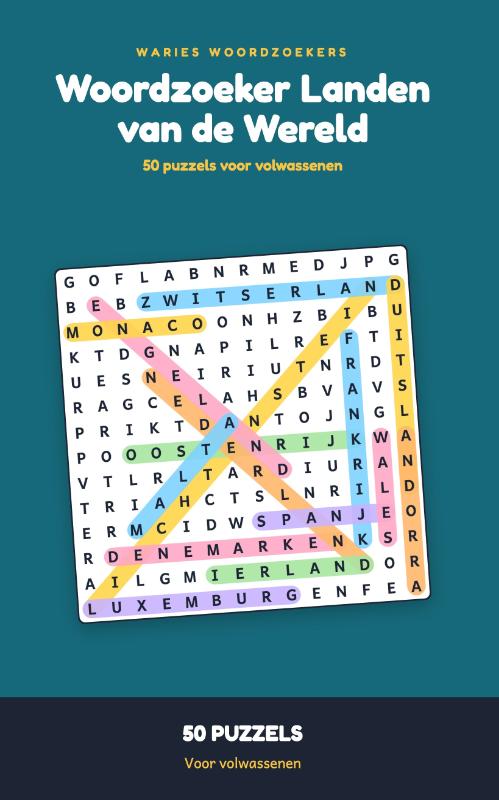Woordzoeker Landen van de Wereld