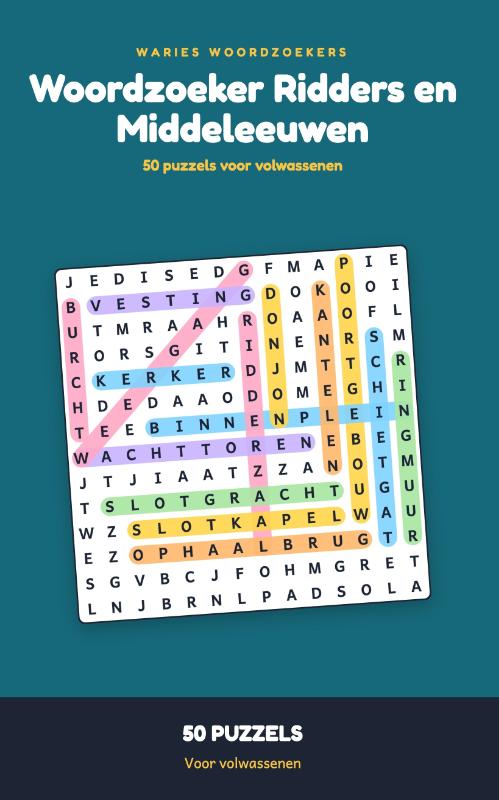 Woordzoeker Ridders en Middeleeuwen