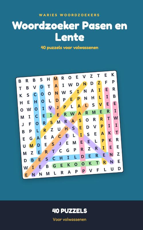 Woordzoeker Pasen en Lente