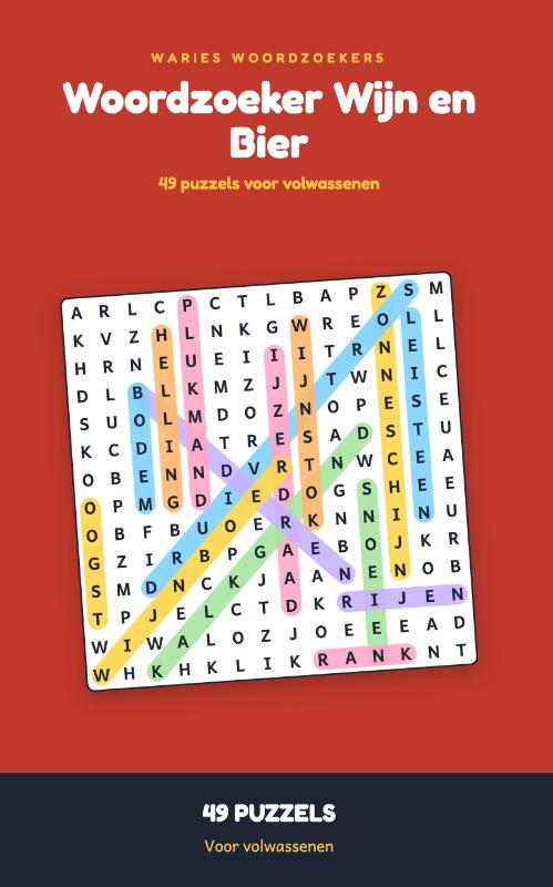 Woordzoeker Wijn en Bier