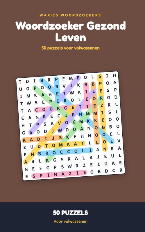 Woordzoeker Gezond Leven