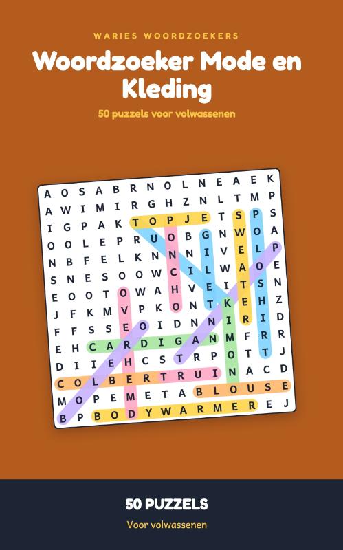 Woordzoeker Mode en Kleding