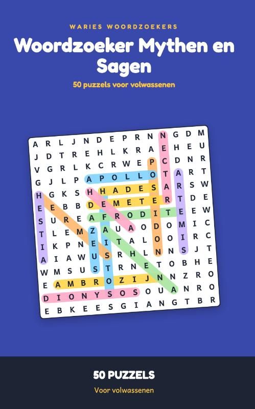 Woordzoeker Mythen en Sagen