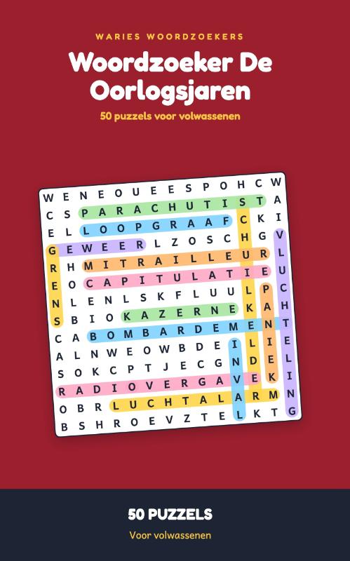 Woordzoeker De Oorlogsjaren