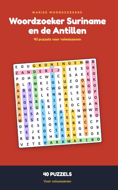 Woordzoeker Suriname en de Antillen