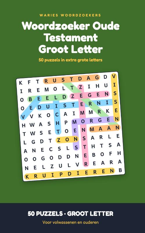 Woordzoeker Oude Testament Groot Letter