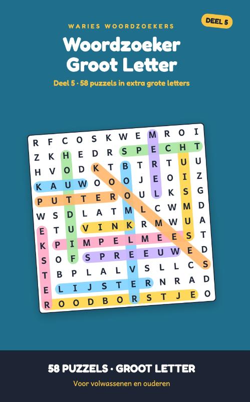 Woordzoeker Groot Letter
