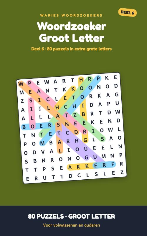 Woordzoeker Groot Letter