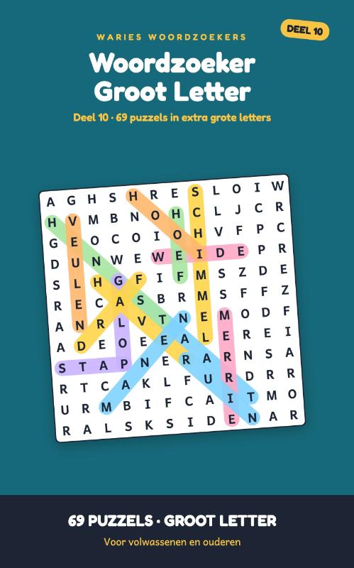 Woordzoeker Groot Letter