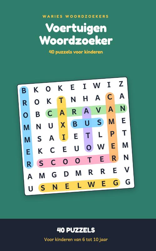 Voertuigen Woordzoeker