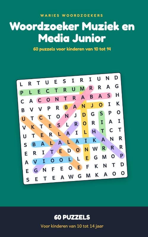 Woordzoeker Muziek en Media Junior
