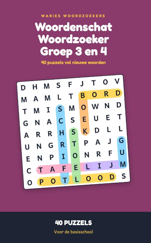 Woordenschat Woordzoeker Groep 3 en 4