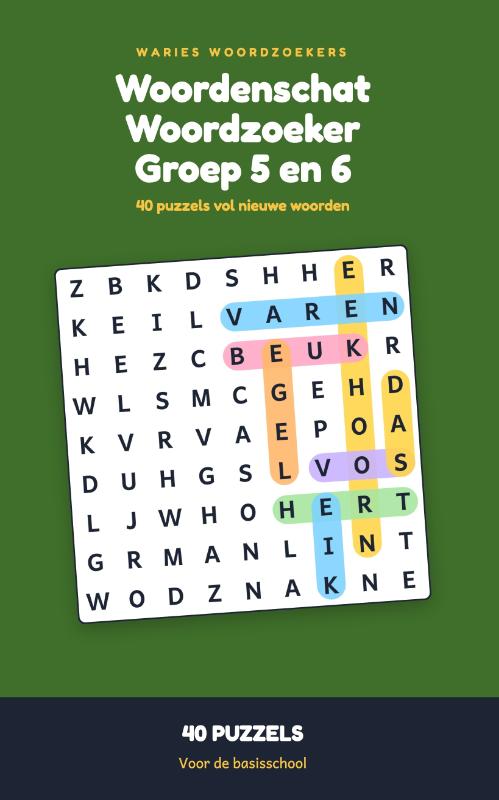 Woordenschat Woordzoeker Groep 5 en 6