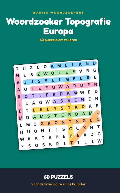 Woordzoeker Topografie Europa